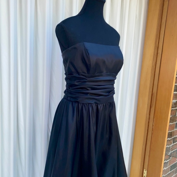 Strapless Black Cocktail Dress - Picture 4 of 6